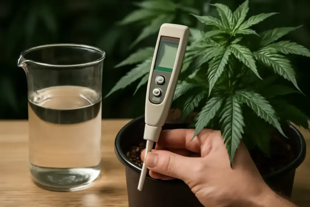 PH e acqua per cannabis legale: perché il bilanciamento cambia la salute delle piante