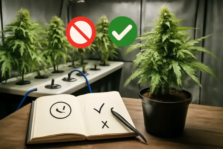 Sistemi idroponici nel grow di cannabis: pro e contro che devi conoscere prima di iniziare